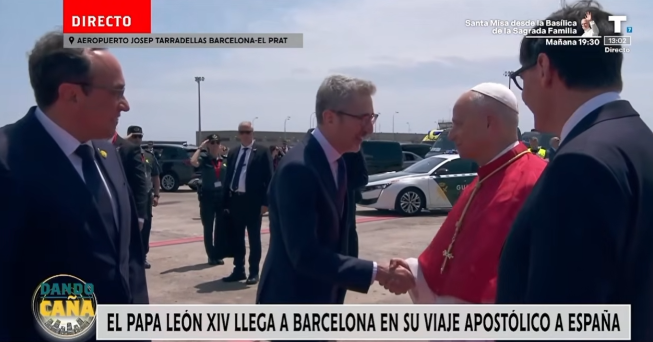 El Papa León XIV llega a Barcelona