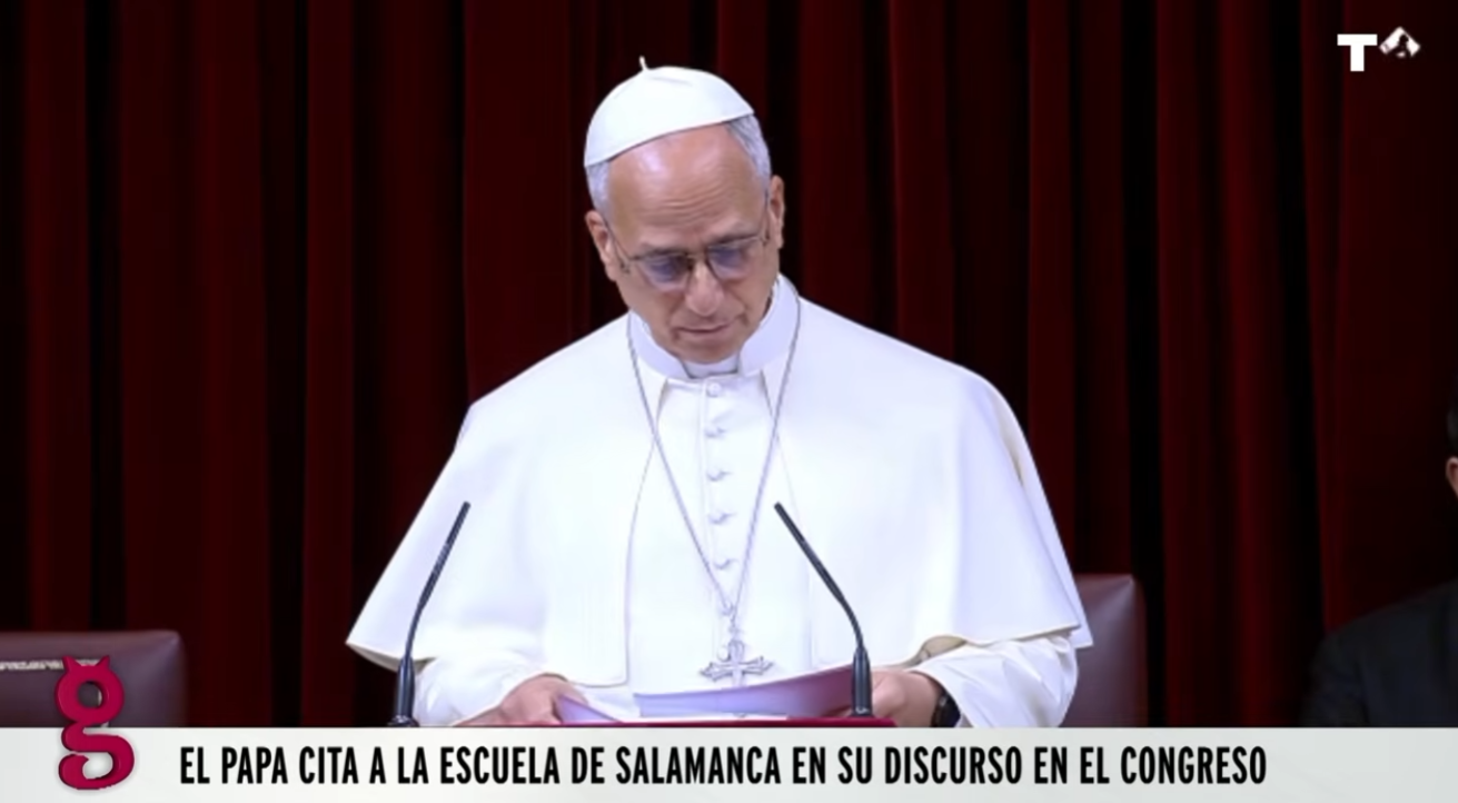León XIV cita a la escuela salmantina y su legado presente en la España de ahora