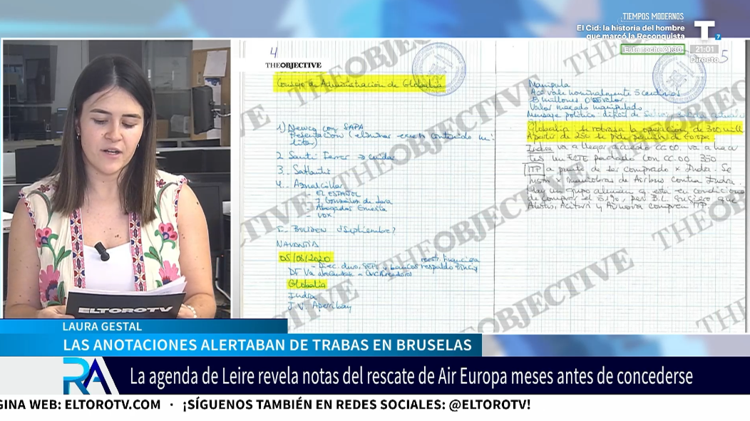 Las agendas de Leire Díez revelan información sobre el rescate de Air Europa antes de su aprobación