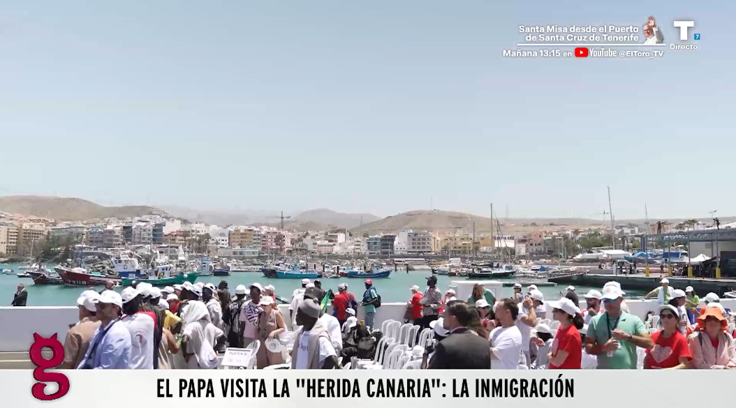 El Papa visita Las Palmas de Gran Canaria y trae un mensaje de esperanza a la realidad migratoria