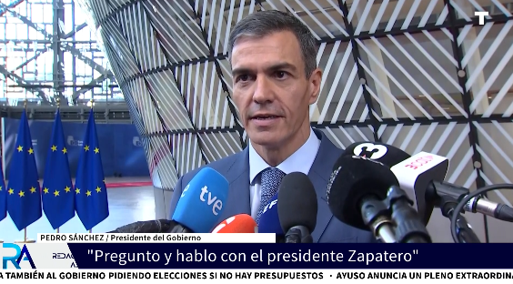 Sánchez reconoce contactos con Zapatero y empatiza con su situación familiar