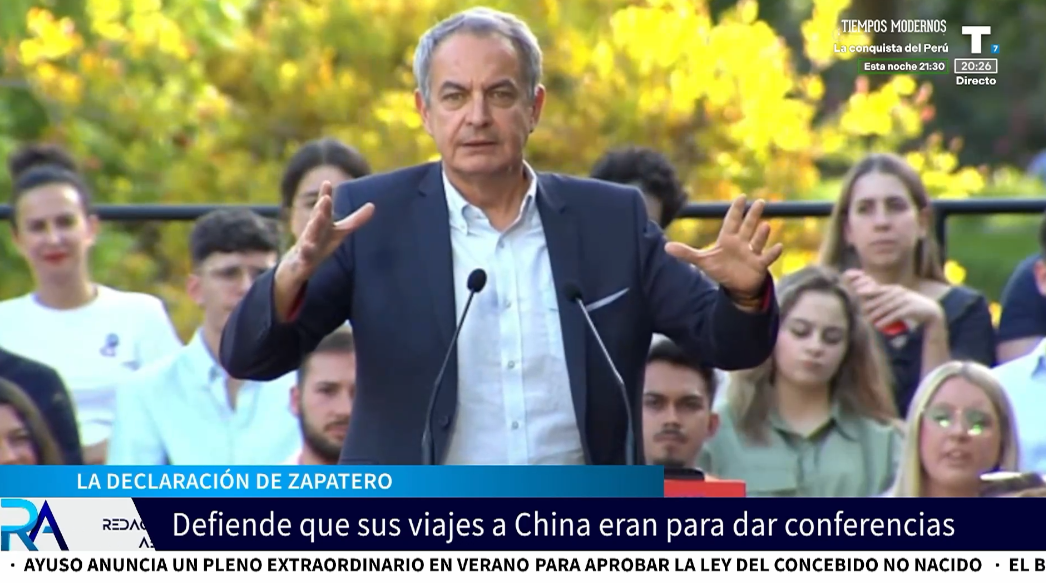 Zapatero no aclara en qué consistían las asesorías verbales ni la finalidad de sus viajes a China