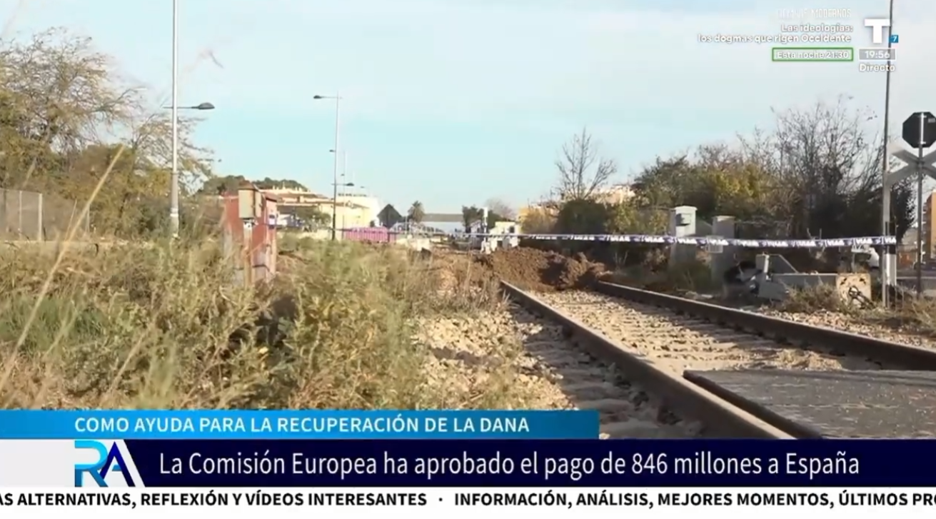 La Comisión Europea concede 846 millones a España como ayuda para la Dana