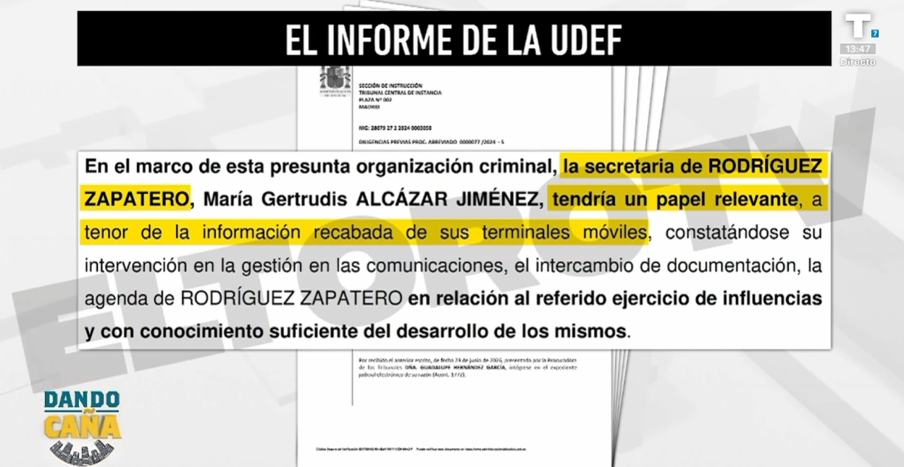 La UDEF indica que Zapatero lideró una organización criminal