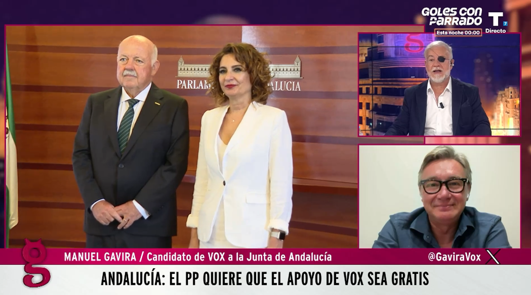 Manuel Gavira: «Juanma Moreno se tiene que aclarar. La única salida es VOX»
