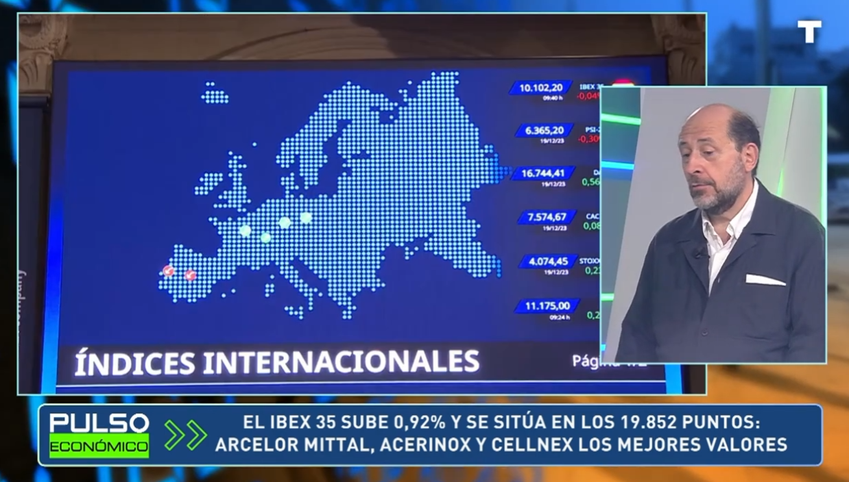 El Ibex 35 sube 0,92% y supera los 19.700 puntos