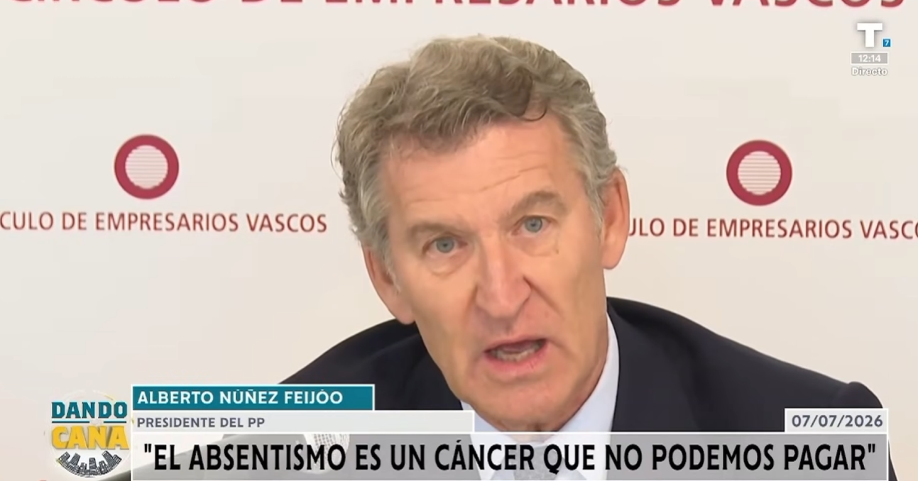 El presidente del PP desata una polémica al decir que el absentismo es un «cáncer»