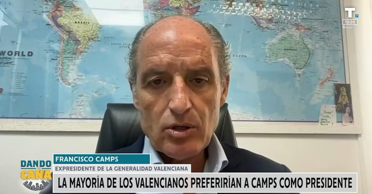 Según una encuesta, la mayoría de los valencianos querrían la vuelta de Camps a la Generalidad