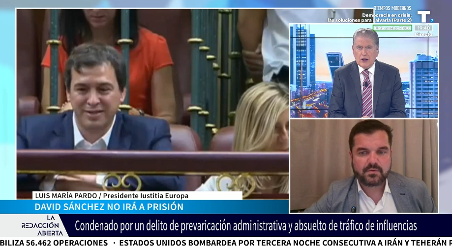 Iustitia Europa: «Ha sido una buena sentencia porque el juicio ha girado en proteger al hermano de Sánchez»
