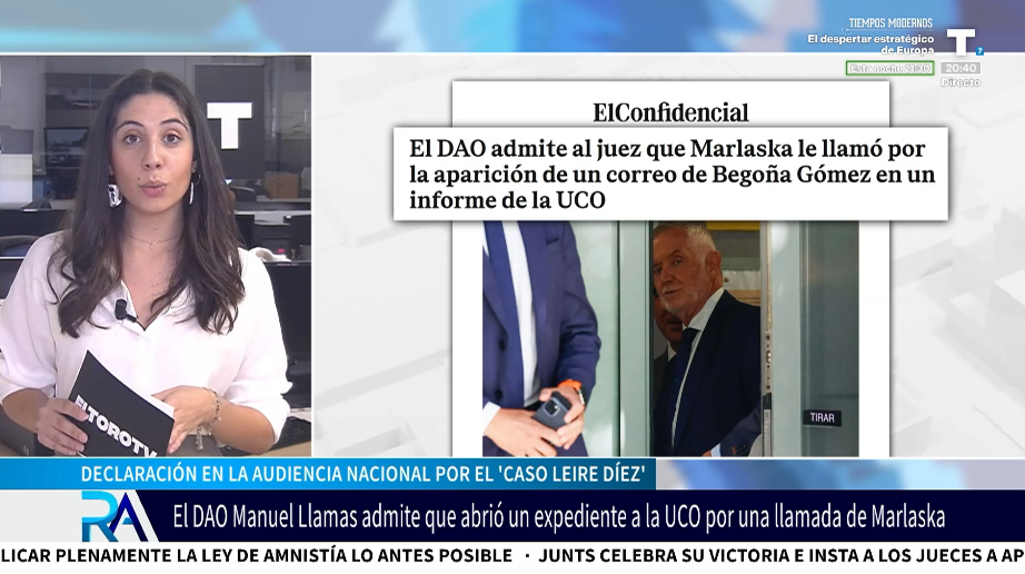 El DAO Manuel Llamas reconoce que Marlaska se interesó por la investigación de la UCO sobre Begoña