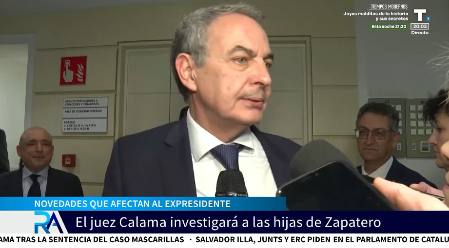El juez Calama abrirá una investigación exhaustiva a las hijas de Zapatero
