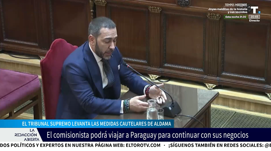 El Supremo levanta las medidas cautelares a Aldama y podrá viajar a Paraguay por negocios