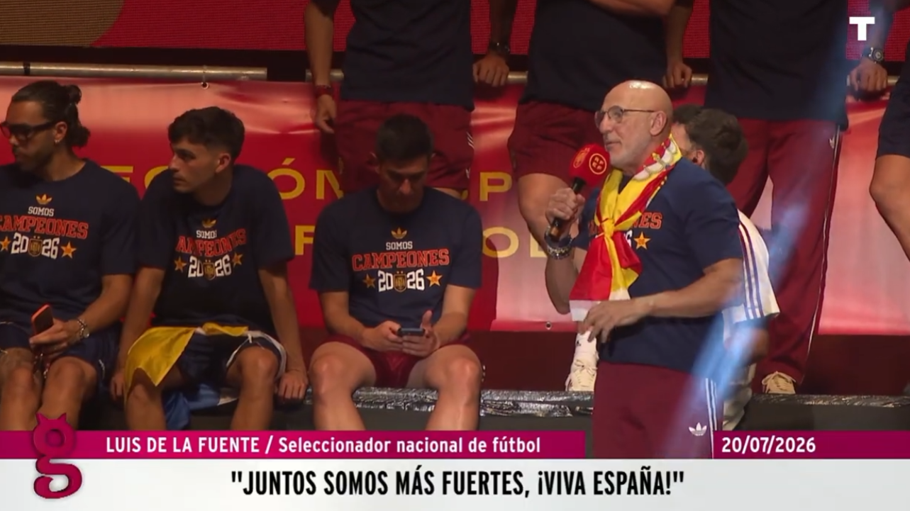 Luis de la Fuente celebra la victoria de la selección y da un mensaje de unidad: «juntos llegamos más lejos»