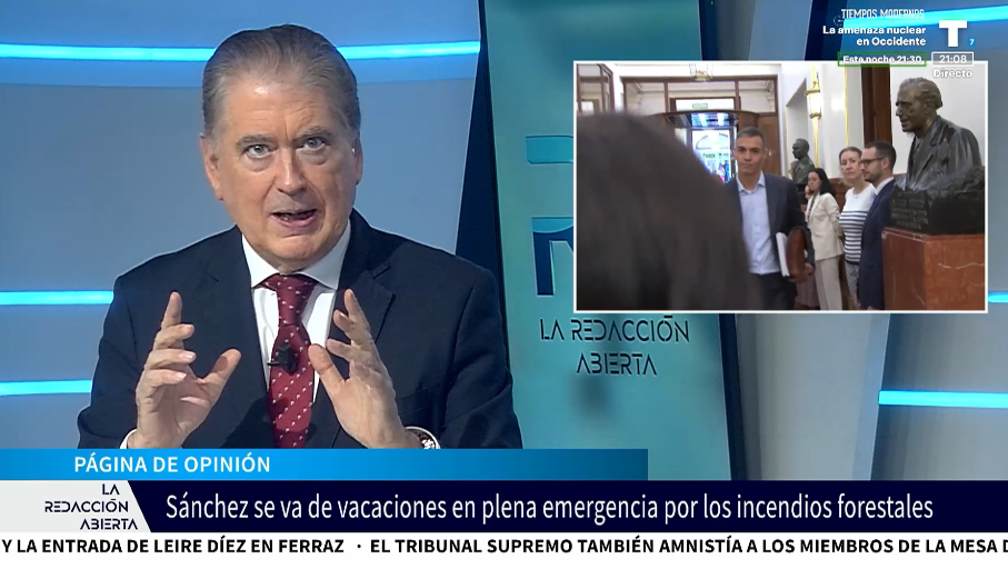 Horcajo critica que Sánchez se vaya de vacaciones mientras España arde