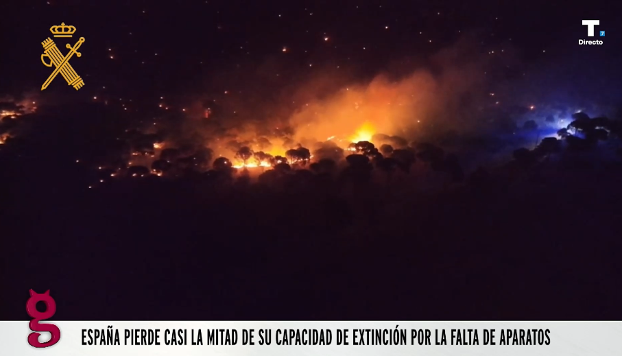 Alerta en España por la falta de medios aéreos para extinguir incendios