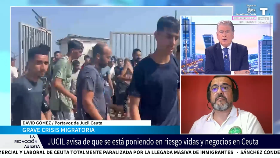 JUCIL CEUTA: «La ciudad es un caos y los agentes no pueden controlar a tanta gente»