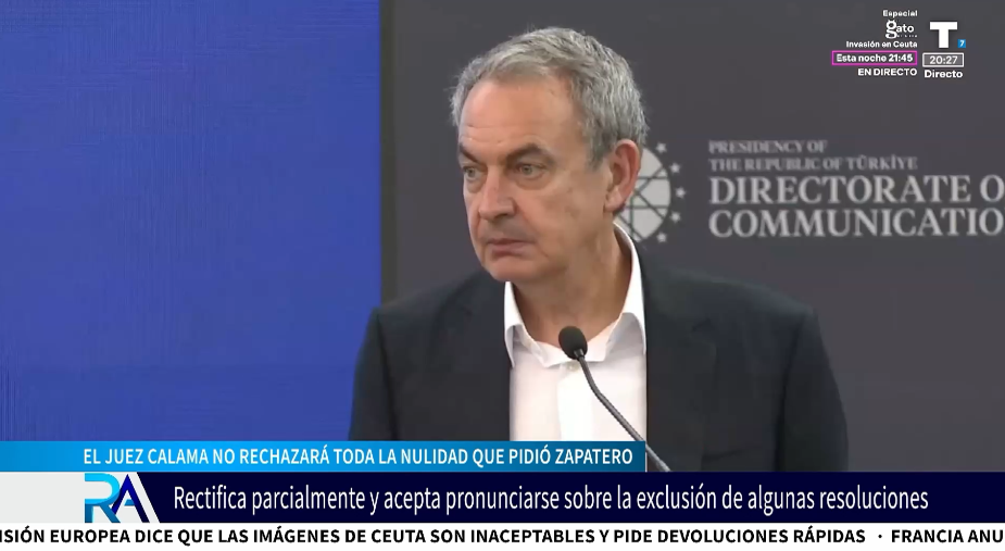 El juez Calama rectifica y estudiará la petición de Zapatero de la nulidad del caso