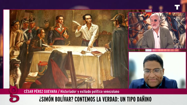 El historiador César Pérez Guevara desmonta el mito de Bolívar