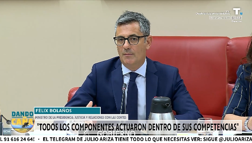 Félix Bolaños comparece en el congreso