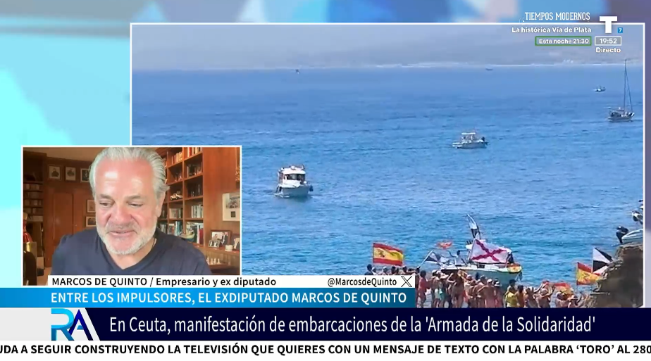 Marcos de Quinto: «Los ceutíes tienen hambre de apoyo»