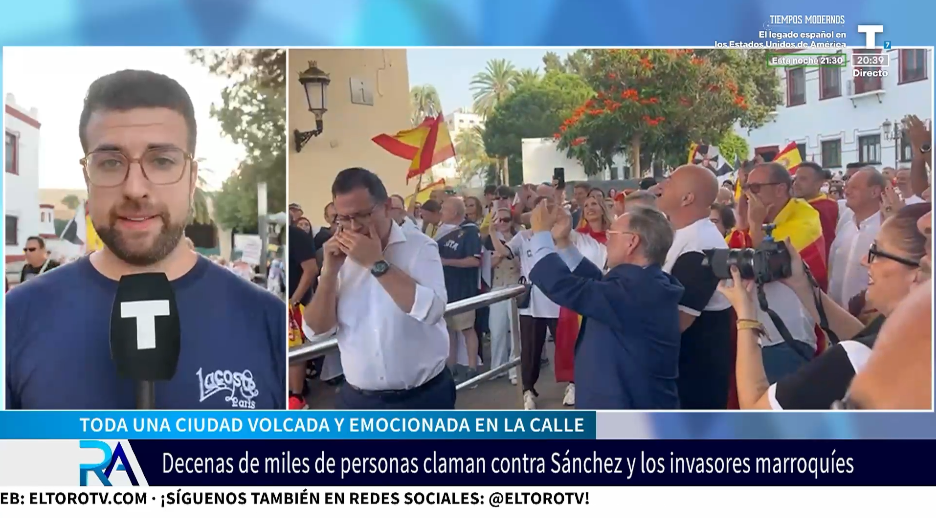 EL TORO TV, EN CEUTA APOYANDO LAS MANIFESTACIONES
