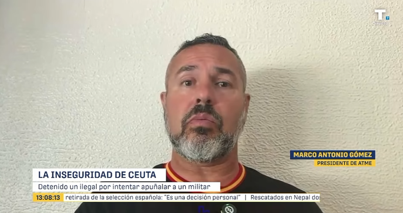 Un inmigrante ilegal marroquí ha intentado apuñalar a un militar