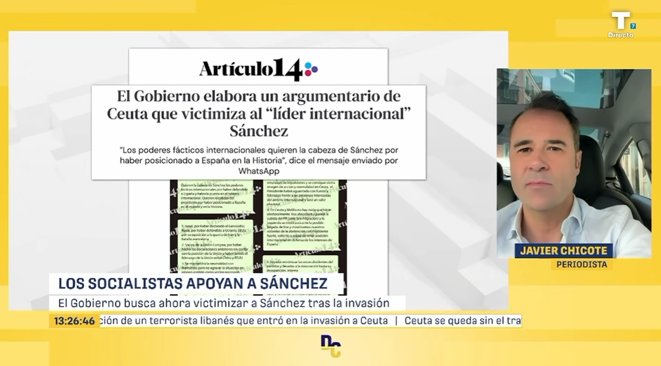 Javier Chicote desvela el argumentario que está preparando Moncloa para victimizar a Sánchez