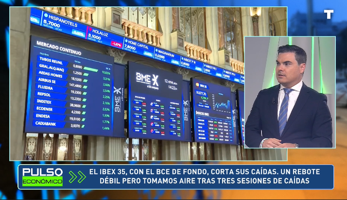 El Ibex 35 frena las pérdidas y rebota levemente con el BCE de fondo