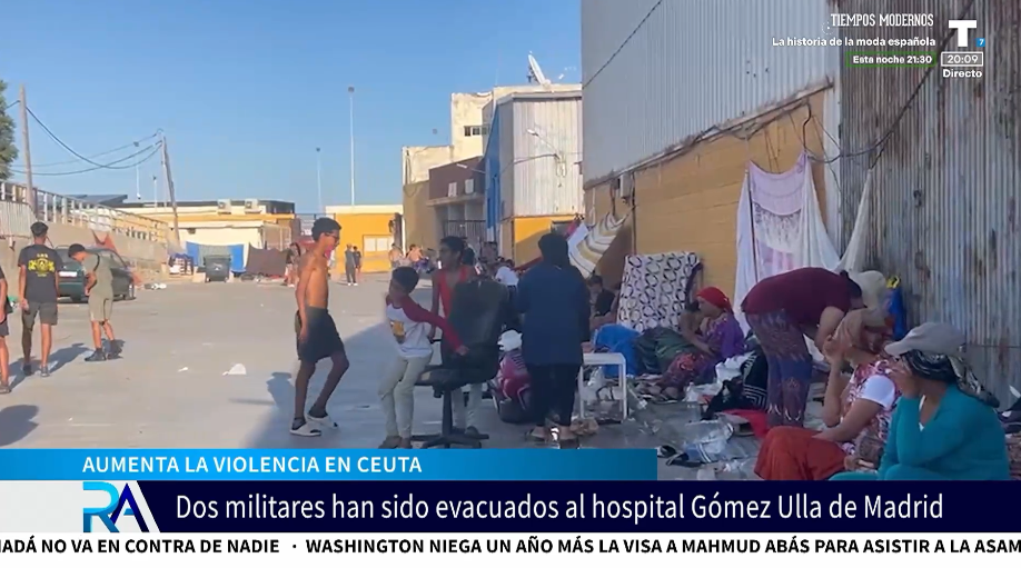 Autorizan el campamento de inmigrantes en el puerto de Ceuta sin condiciones de seguridad