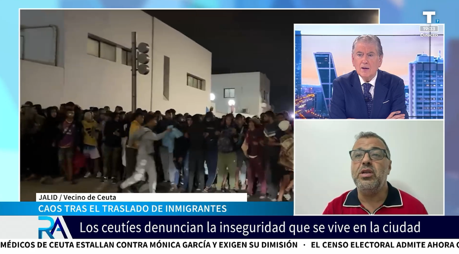 Vecino de Ceuta sobre el traslado de inmigrantes: «No han sido capaces de coordinarse»