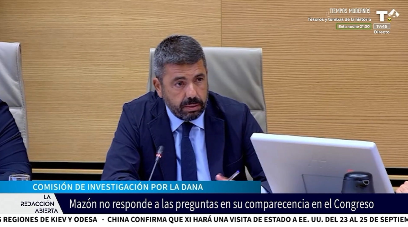 Mazón defiende en el Congreso que no tiene responsabilidad en lo ocurrido durante la Dana