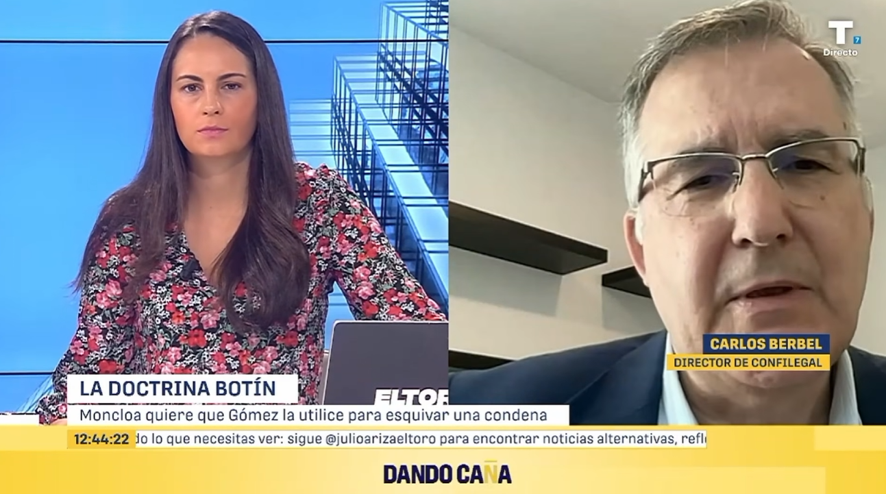 Carlos Berbell analiza el consejo de Moncloa a Gómez de invocar la ‘doctrina Botín’