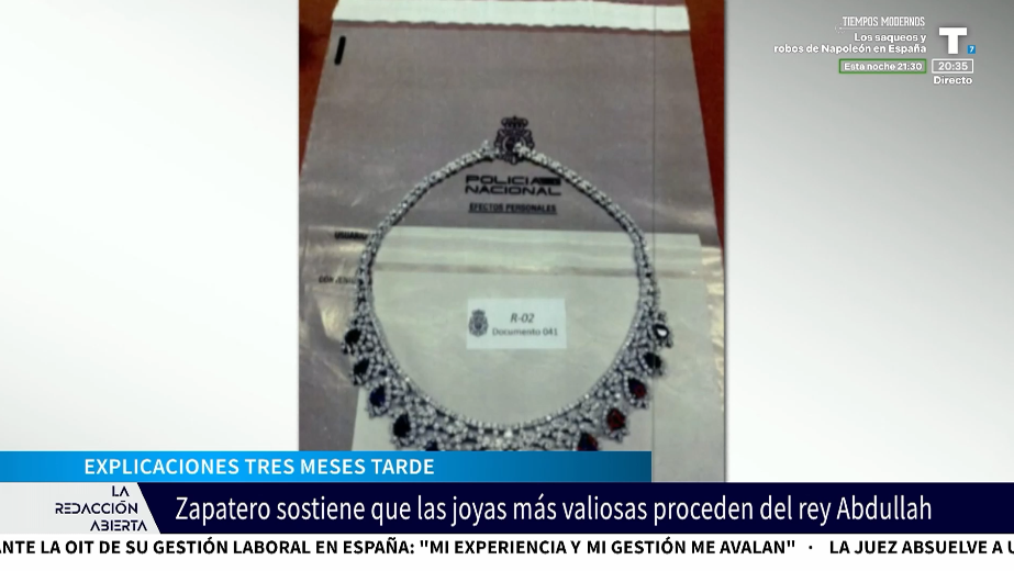 Tres meses después, Zapatero explica el origen de sus joyas