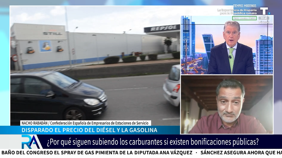Nacho Rabadán (CEEES): «Sin bonificaciones, el 1 de octubre el diésel podría subir a los 2,18 euros»