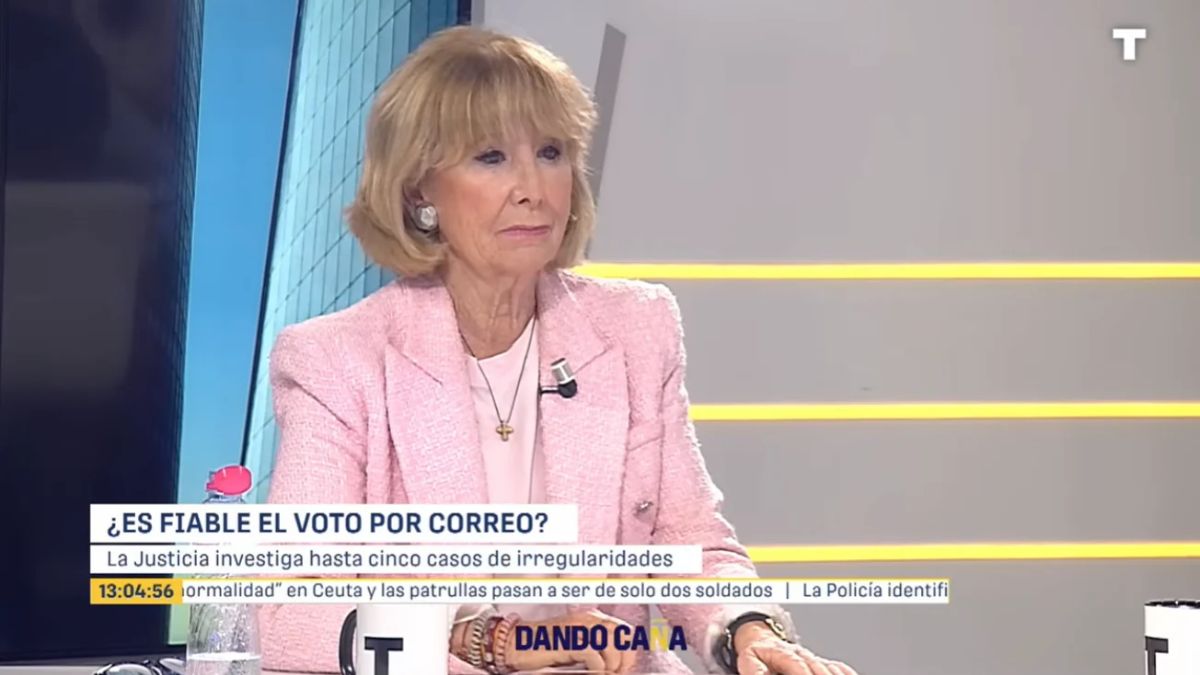 Esperanza Aguirre pide NO VOTAR POR CORREO el 29-N