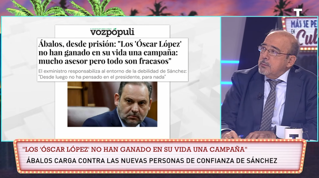 José Luis Balbás: «Sánchez tiene complicado ganar, tendría que mantener el pucherazo de nietos»