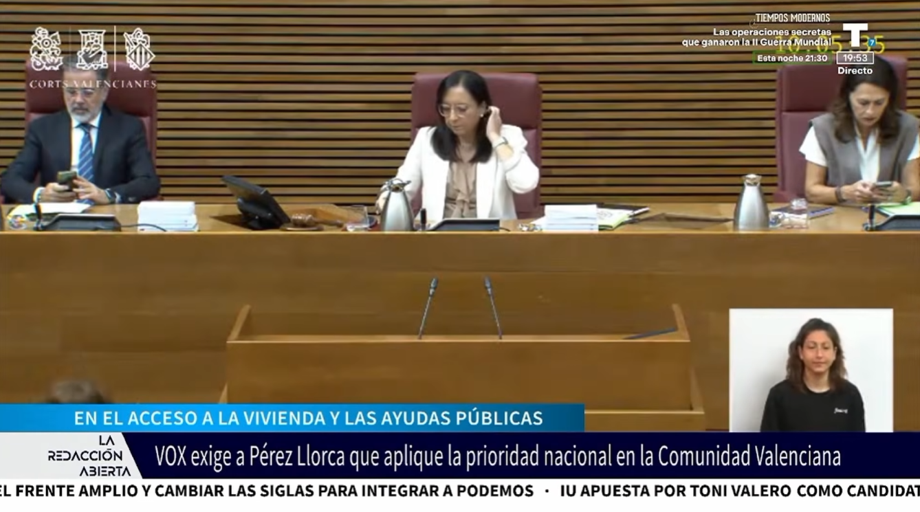 VOX exige a Pérez Llorca que aplique la prioridad nacional en el acceso a la vivienda