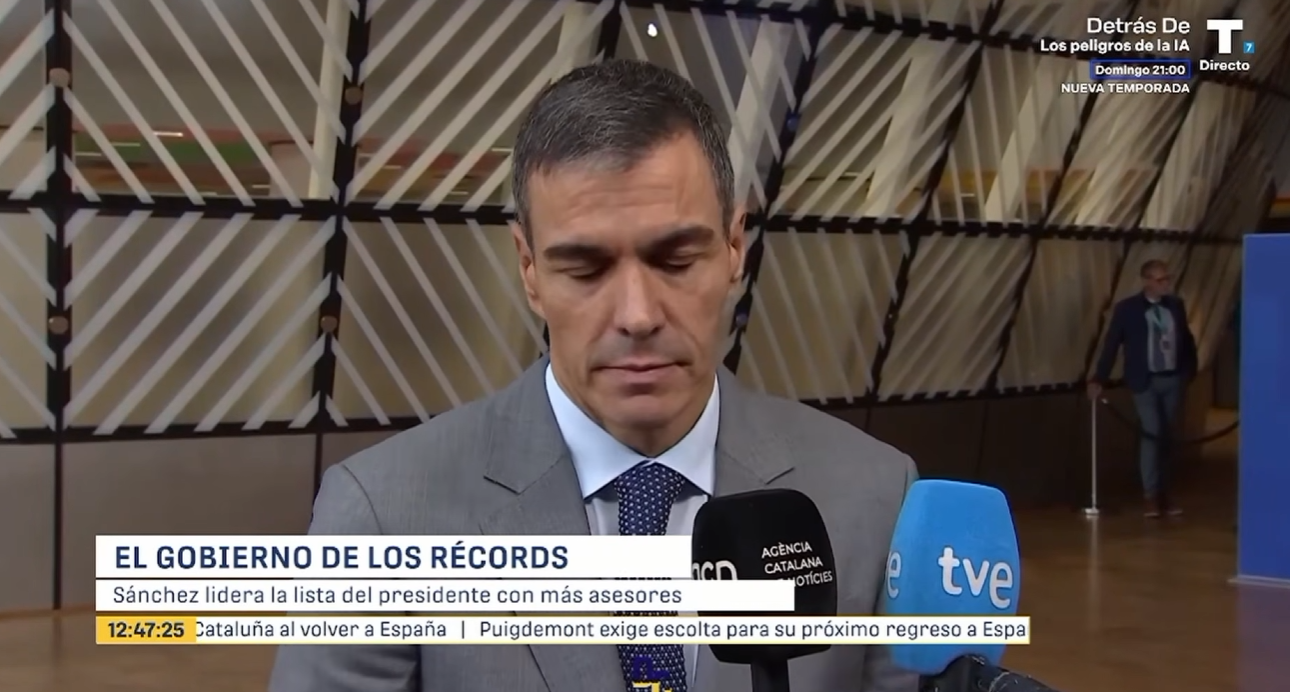 Pedro Sánchez rompe el récord de altos cargos