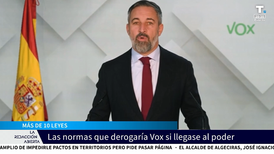 Las más de 10 leyes que VOX quiere derogar si llega al Gobierno