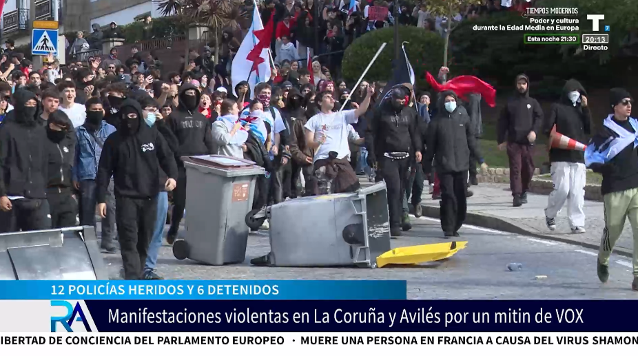 A Sánchez le interesa la violencia en las calles para no hablar de la corrupción de su familia