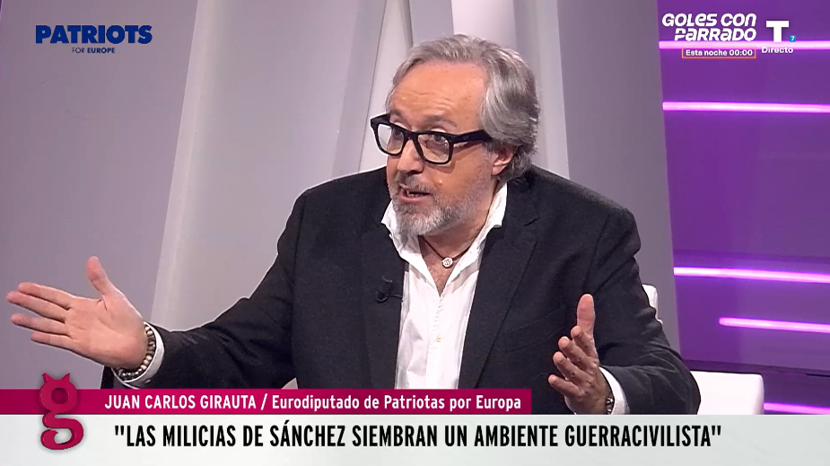 Girauta sobre la izquierda radical: «Las milicias de Sánchez quieren un ambiente guerracivilista»