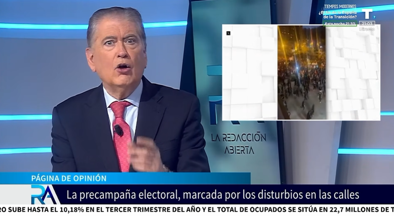Disturbios en las calles: ¿dónde está Sánchez y quién garantiza el orden?