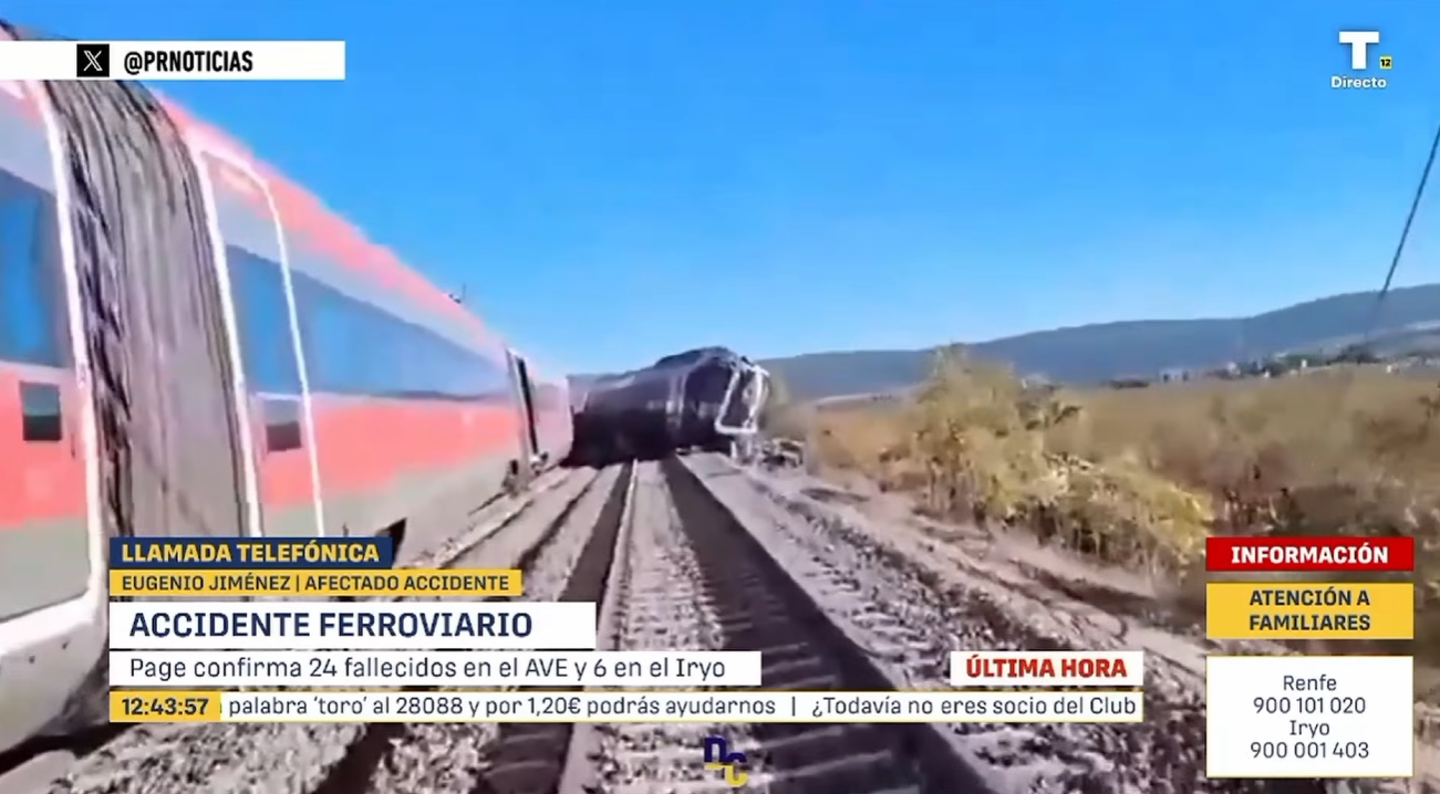 Afectado por el accidente ferroviario que: «El campo tiene que llorar y respetar a las víctimas»