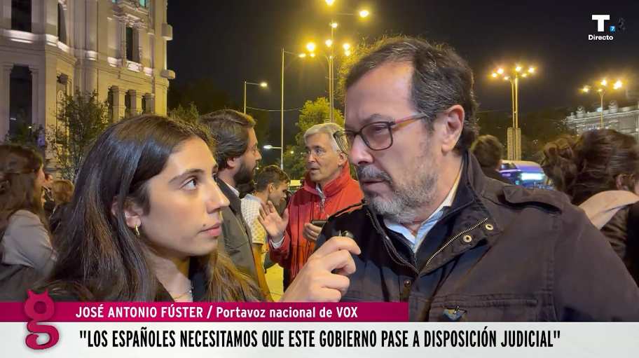 José Antonio Fúster: «Los españoles necesitamos que el Gobierno pase a disposición judicial»