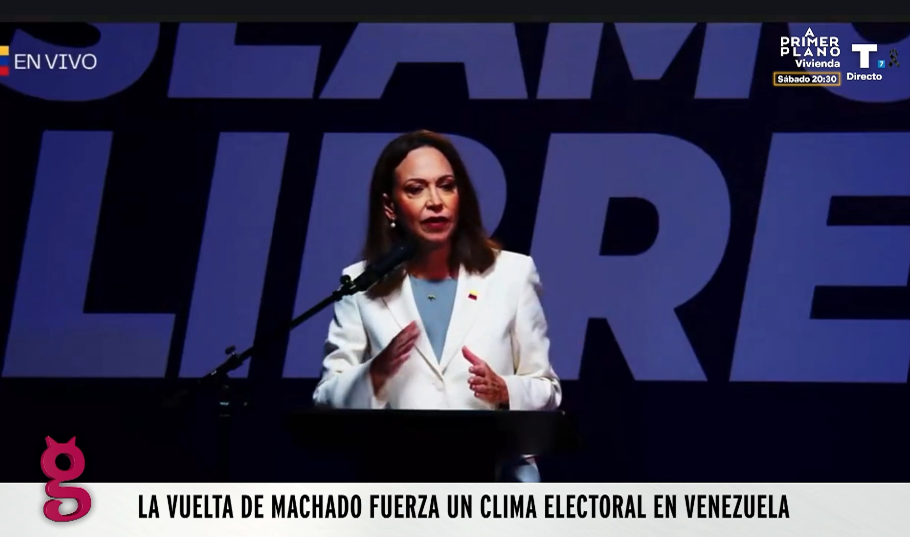 Venezuela vive un clima electoral tras el primer discurso de María Corina Machado